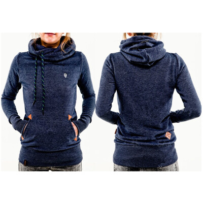 

Fashion hooded long-sleeved hooded sweater embroidered pocket