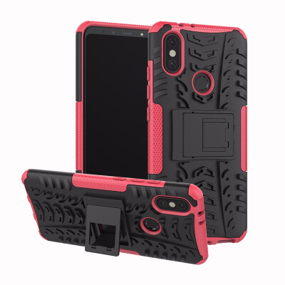 

Goowiiz Phone Case For Xiaomi Mi Note 26XA2 Armor Tire Texture Rugged Protection PCTPU Silicone