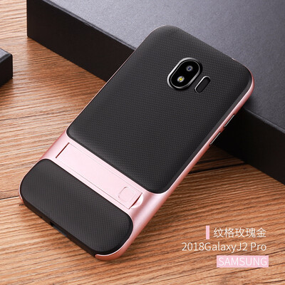 

Goowiiz Phone Case For Samsung Galaxy J2 Pro 2018J250FA6A6 Plus Fashion Slim Silicone TPU PC Hard Bracket