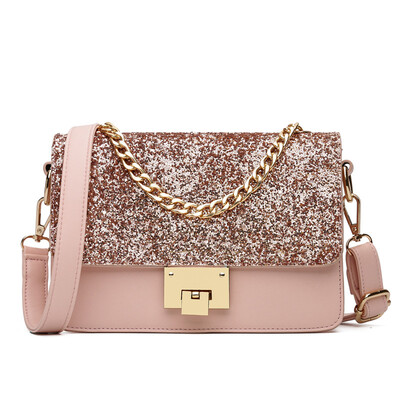 

3 цвета Женские блестящие наплечные сумки Chain Tote MiNi Crossbody Handbags