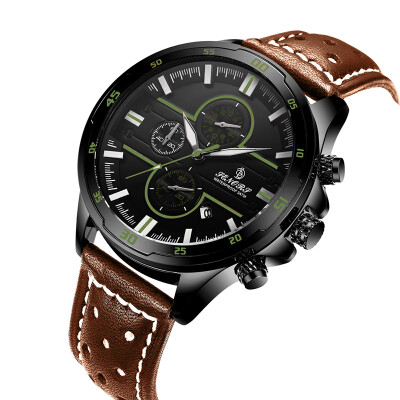 

Sports Watches For Men Chronograph With Dress Sport Analog Quartz Auto Date Wrist Watch