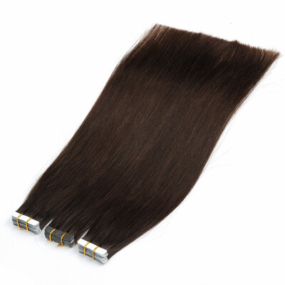 

Bhf Hair Tape Hair Extensions 100 Peruvian Virgin Remy Silky Straight Pu Tape Glue Skin Weft Hair