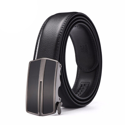 

XHtang Fashion Mens Belt Automatic Buckle Belt Leather Belt Business Suit Belt Jeans Gift