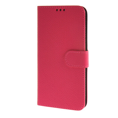 

MOONCASE Case for Samsung Galaxy A7 Case Wallet Flip Card Slot Leather Bracket Back Case Cover Hot pink