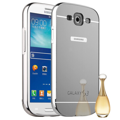 

MOONCASE Metal Frame Edge Mirror Back Protective Shell 2 in 1 Thin Case Cover for Samsung Galaxy S3 I9300