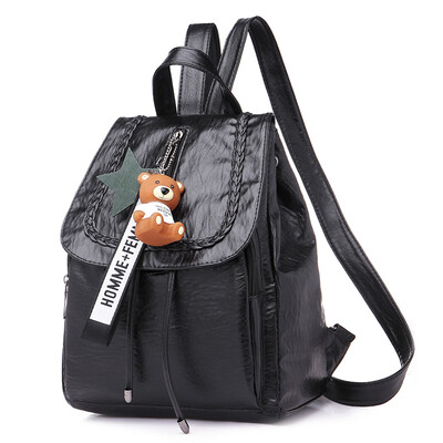 

Weis Soft Leather PU Backpack Female Backpack B-NVBM6921
