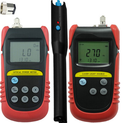 

Handheld Min Fiber Optical Power Meter-70dB to 6dB 1310nm1550nm Wavelength Optical Laser Source 5mw Visual Fault Locator