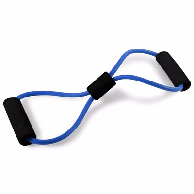 

Eight Shape TPE Resistance Band for Fitness Training Yoga Gym Made of TPE Foam handle natural rubber tubing Medium tension