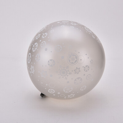 

12 шт Серебряный / Синий Замороженные снежинки Напечатанные латексные шары Дети День рождения