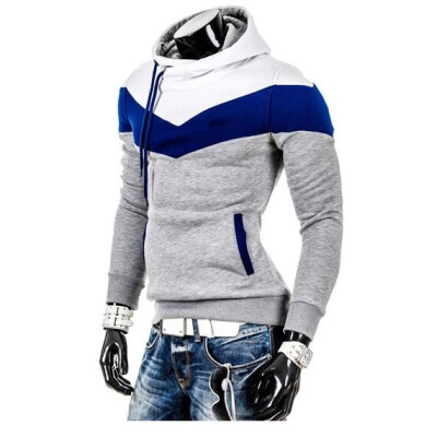 

Zogaa New Men's Hoodie Slim Casual Patchwork