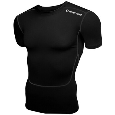 

Bovnik Stretch Tight Breath Fast Dry Men Sports T-Shirt Fitness Running Ride PRO Compression Clothes XL