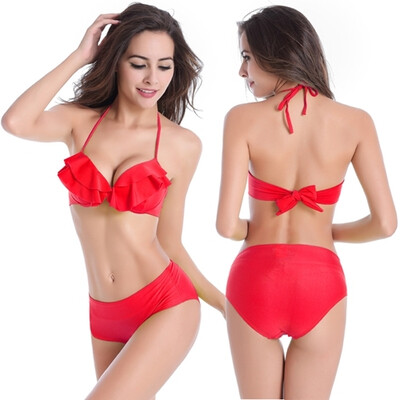 

Womens Bikini with Flounces on Top