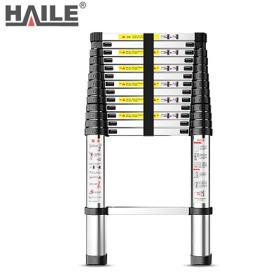 

Haile bamboo ladder ladder telescopic straight ladder 38 m aluminum alloy material ZJ-38