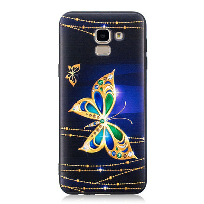 

Samsung Galaxy J6 2018 Case Embossed Soft TPU Shockproof Print Protective Cover