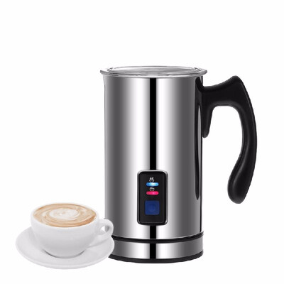 

Homgeek Stainless Steel Automatic Electric Milk Frother Foamer Frothing & Heating Milk Warmer Foam Maker Latte Cappuccino Home Kit