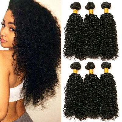 

CLAROLAIR Hair 3pcsLot Brazilian Curly Virgin Hair Wet And Wavy Virgin Brazilian Hair Kinky Curly Brown Curly Human Hair Bundles