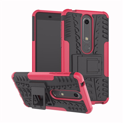 

Goowiiz Phone Case For Nokia 186 2018 Armor Tire Texture Rugged Protection PCTPU Full Protection