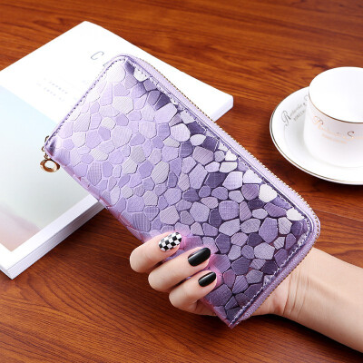 

Purse Lady Long Lady Wallet Korean Zipper Hand Bag 2018 New Stone Print Womens Small Hand Bag