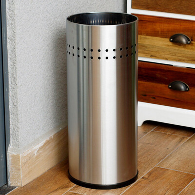 

Jingdong Supermarket Ou Runzhe umbrella barrels stainless steel round mounted umbrella storage barrels