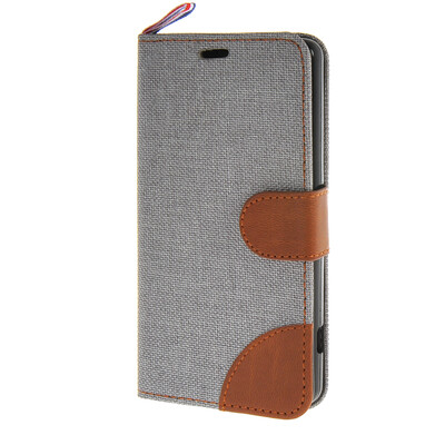 

MOONCASE Denim Style Flip Wallet Card Pouch Bracket Back чехол для Cover Sony Xperia Z3 Compact ( Mini ) грей