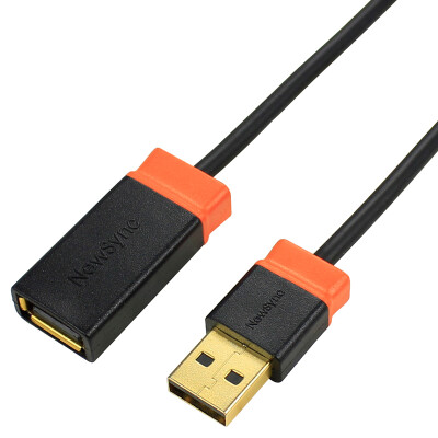 

PowerSync) USB2-KRAMAF180 A male on the A mother USB2.0 extension cord 1.8 m two-color gold-plated head