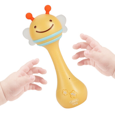 

Beiens beiens baby toys sound&light hand rattle newborn 0-1-3 years old appease toy smart Bluetooth link ZN03 yellow