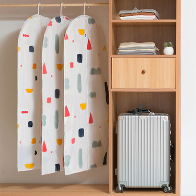

Anya anerya clothes storage dust cover thickening suit cover coat bag transparent plastic storage bag visual finishing hanging bag 6 sets