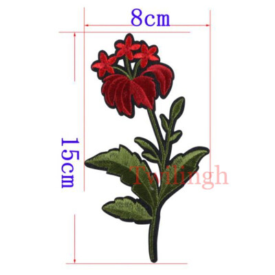 

1 Pcs Flower Patches Sequined Sticker Sew Iron On Patch Pink Flowers Applique Garment DIY Sew Clothes Repair Badges For Wedding