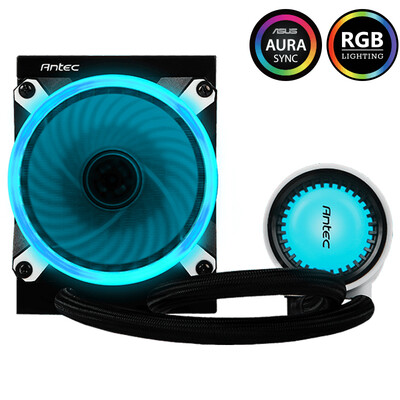 

Antec Mercury 240RGB water-cooled CPU radiator multi-platform large water cooling head temperature control fan 23 meters Yang Cheng closed silent wheel with silicone grease