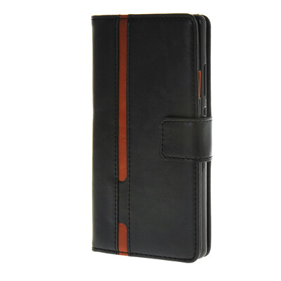 

MOONCASE Senior Leather Flip Wallet Card Slot Bracket Back чехол для Cover Huawei Ascend P8 чёрный