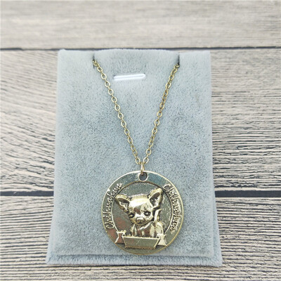 

New Vintage Retro Chihuahua Necklace High Quality Chihuahua Pendant Necklace Women Pet Dog Pendant Jewelry