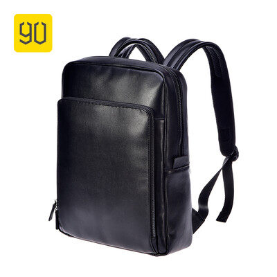 

Xiaomi 90FUN PU Leather Backpack Fashion Bussiness Design Water resistant Durable Bag for College School Travel Black