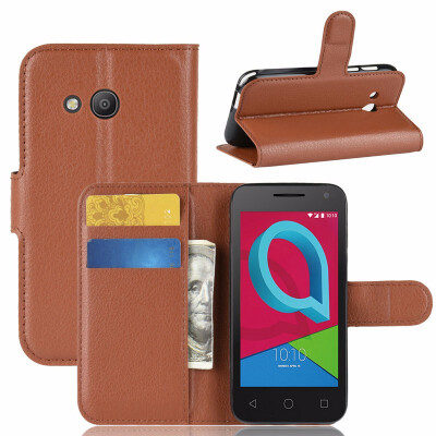 

for alcatel U3 3G 4049D 4" WIERSS Wallet Phone Case for alcatel U3 3G 4049D 4" Flip Leather Cover Case Fundas Capa Etui