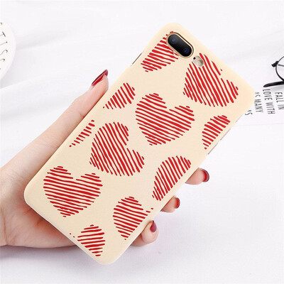 

Funny Cartoon Panda Phone Case Love Heart Cases For iPhone X 8 7 Plus Matte Hard PC