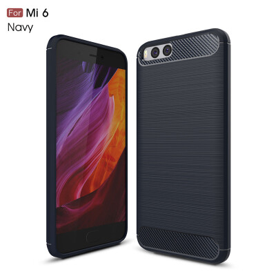 

For Xiaomi 6 Carbon Fiber Phone Cases Soft Anti-Knock Cover For Xiaomi MI 6 case