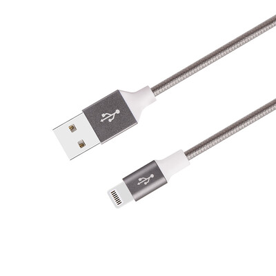 

iPhone Charger Cable, (2M / 6.6FT) 8-контактный нейлоновый плетеный синхронизатор и зарядный шнур для iPhone, iPad, iPod