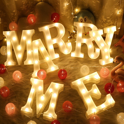 

Gooldbulb Led String Light Led Wedding light Fairy Valentines Birthday Decoration Letter string lights