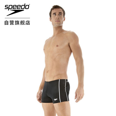 

Speedo speed ratio classic anti-chlorine solid color mens boxer trunks black 36 8007320001