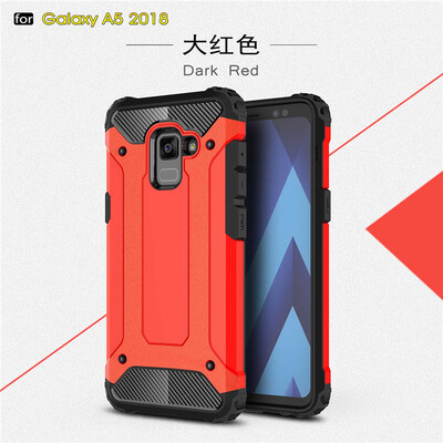 

Goowiiz Phone Case For Samsung Galaxy A8 2018A5 2018 King Kong Armor Fashion Bumper PC TPU Prevent falling