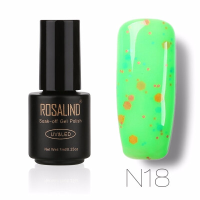 

ROSALIND Gel 1S 7ml N01-24 Cheese Series Nail Gel Polish UV LED Glitter Manicure Nail Art Semi Permanent Soak Off gel lacquer