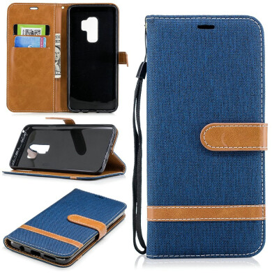 

BEFOSPEY Mixed Colors Denim PU LeatherSoft TPU Card Slot Stand Wallet Case For Samsung Galaxy S9201862