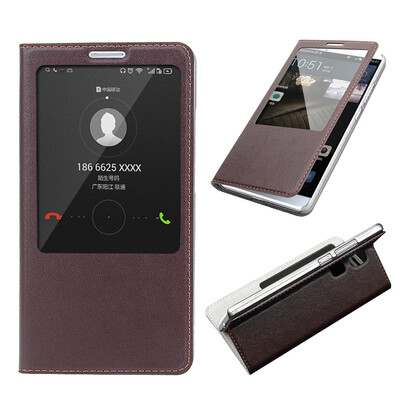 

MOONCASE окна дизайн тонкий кожаный стороне Flip брекет - дело для покрытия Huawei Mate 7