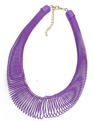 

Idealway New Fashion 5 Colors Green Blue Purple Rose Pink Spring Hoop Tattoo Choker False Collar Necklace