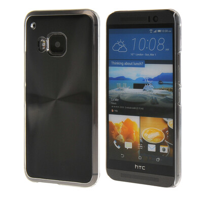 

MOONCASE Мода Стиль компакт Алюминий Металл Твердая обложка чехол для HTC One M9 Черный 01