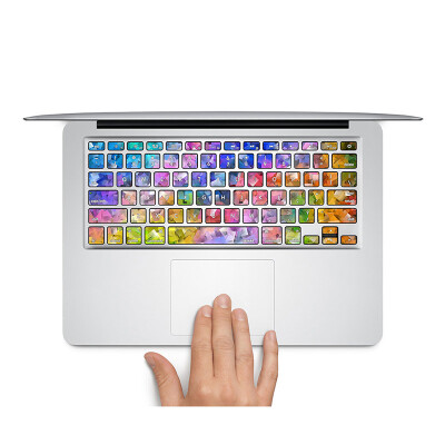 

GEEKIDMacbook Pro retina 15 keyboard decal sticker individual keys protector Colorful Macbook Air 13 keyboard decor sticker