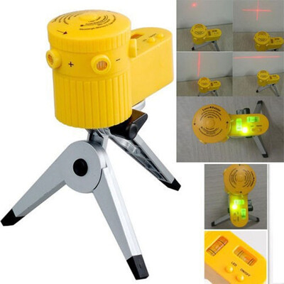 

New Plastic Multifunction Laser Level Leveler Tool With Tripod Useful Home-foot LevelCapable Of RotationCan Up With Tripod