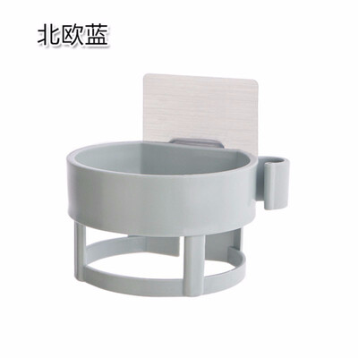 

Cntomlv Plastic wall hanging blow dryer stand suction hair drier holder electric blower rack seamless suction bathroom storage