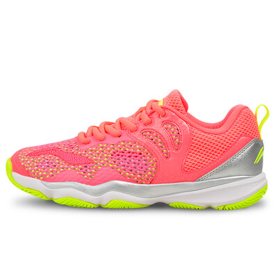 

Li Ning LI-NING sports shoes womens breathable running tennis shoes wear badminton shoes AYTN034-3 phosphor 398