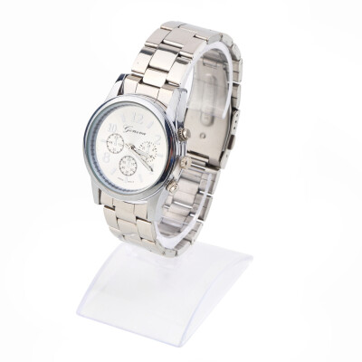 

Women Girl Unisex Exquisite Charm Geneva Stainless Steel Quartz Wrist Watch