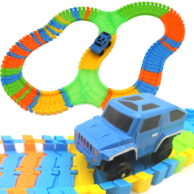 

115PCS DIY Stunt Track Car Variety Rail Car Track Model Suit Train Change Lanes Recycle Run Educational Toy for Kids B-type